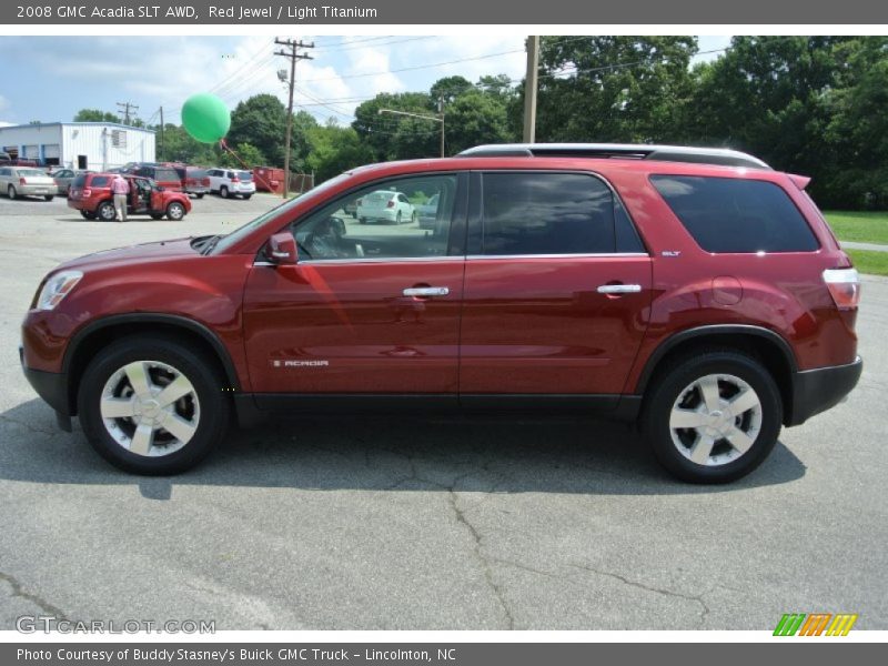 Red Jewel / Light Titanium 2008 GMC Acadia SLT AWD