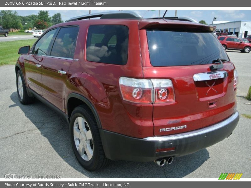 Red Jewel / Light Titanium 2008 GMC Acadia SLT AWD