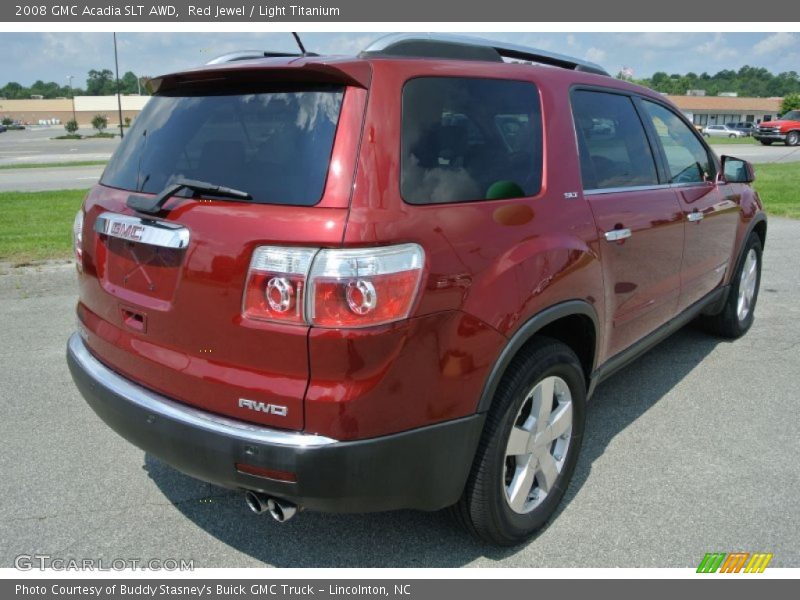 Red Jewel / Light Titanium 2008 GMC Acadia SLT AWD