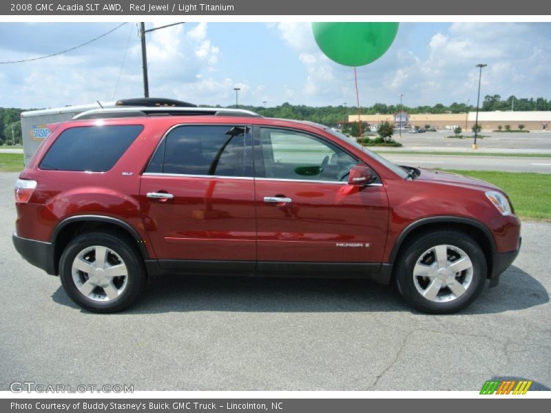 Red Jewel / Light Titanium 2008 GMC Acadia SLT AWD