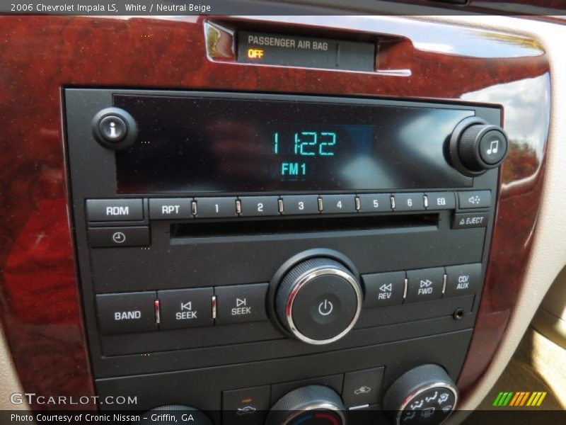 White / Neutral Beige 2006 Chevrolet Impala LS