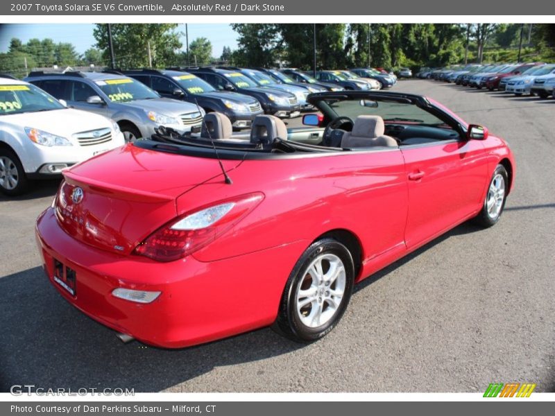 Absolutely Red / Dark Stone 2007 Toyota Solara SE V6 Convertible