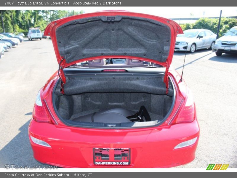Absolutely Red / Dark Stone 2007 Toyota Solara SE V6 Convertible