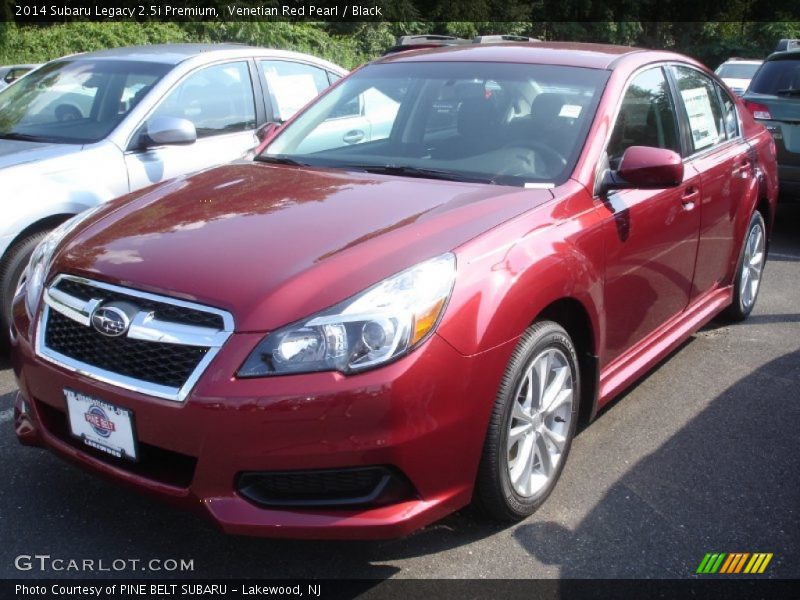 Venetian Red Pearl / Black 2014 Subaru Legacy 2.5i Premium