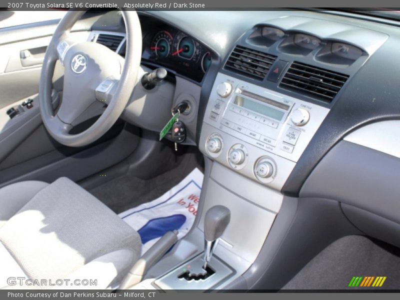 Absolutely Red / Dark Stone 2007 Toyota Solara SE V6 Convertible