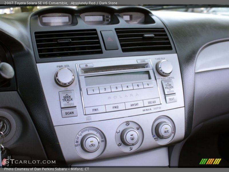 Absolutely Red / Dark Stone 2007 Toyota Solara SE V6 Convertible
