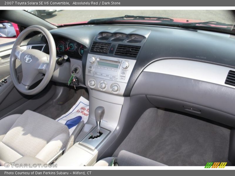 Absolutely Red / Dark Stone 2007 Toyota Solara SE V6 Convertible