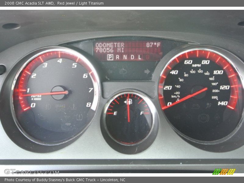 Red Jewel / Light Titanium 2008 GMC Acadia SLT AWD