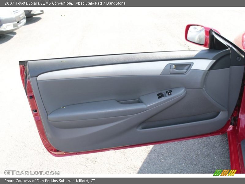 Absolutely Red / Dark Stone 2007 Toyota Solara SE V6 Convertible