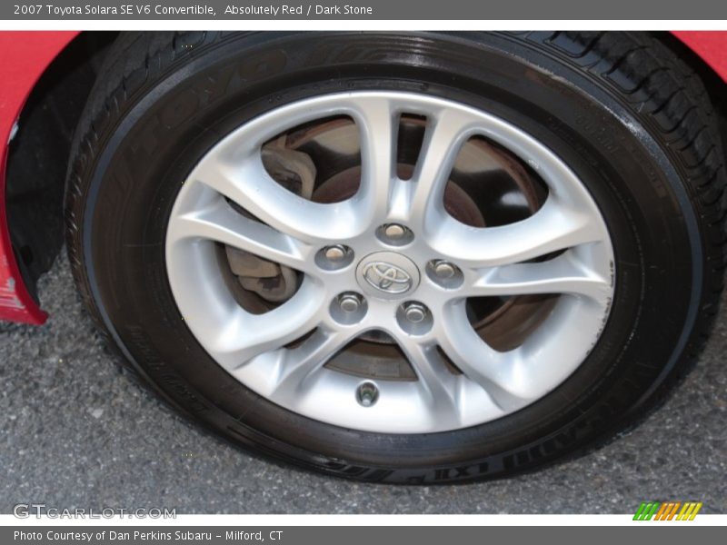 Absolutely Red / Dark Stone 2007 Toyota Solara SE V6 Convertible
