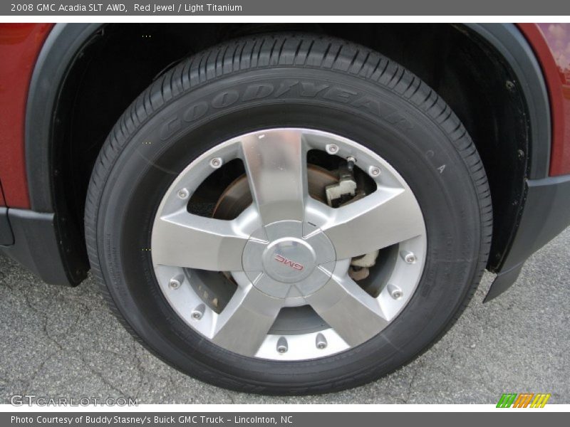 Red Jewel / Light Titanium 2008 GMC Acadia SLT AWD