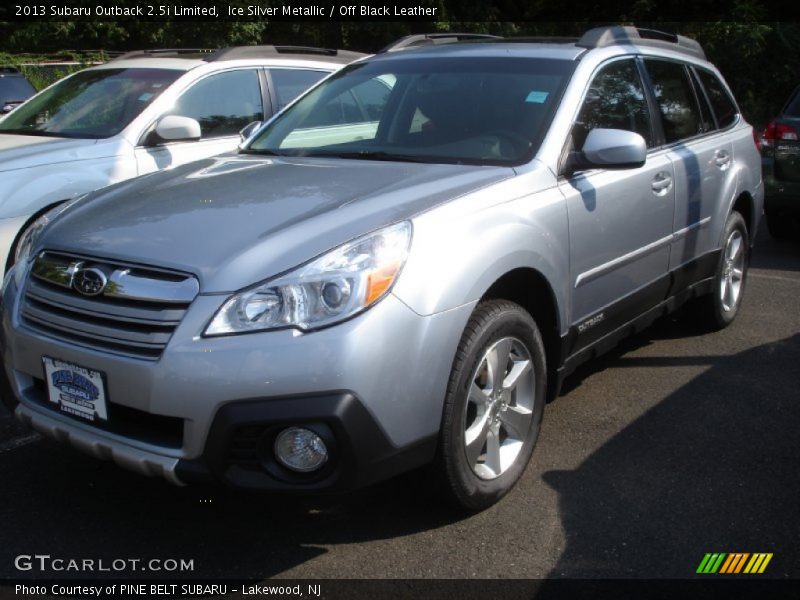 Ice Silver Metallic / Off Black Leather 2013 Subaru Outback 2.5i Limited