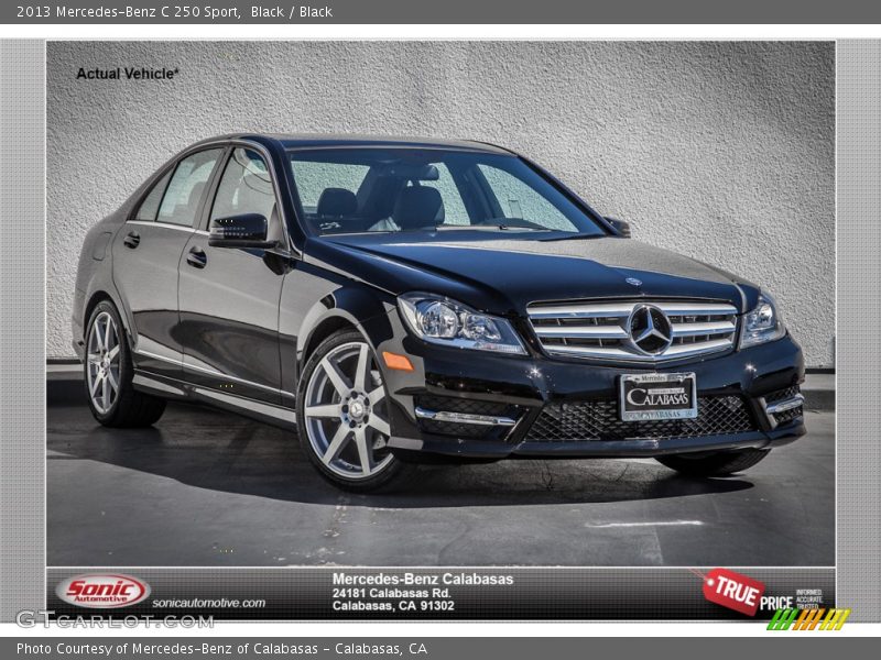 Black / Black 2013 Mercedes-Benz C 250 Sport