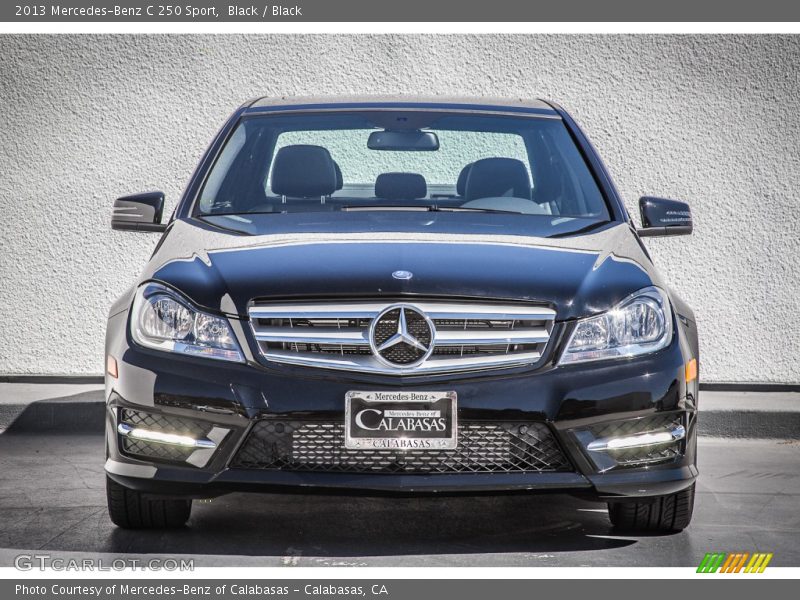 Black / Black 2013 Mercedes-Benz C 250 Sport