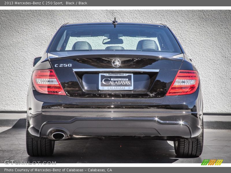 Black / Black 2013 Mercedes-Benz C 250 Sport