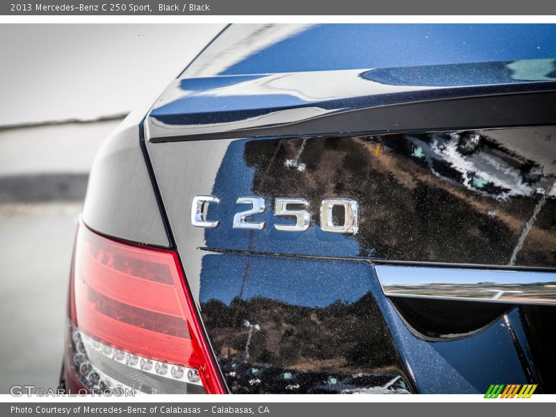 Black / Black 2013 Mercedes-Benz C 250 Sport