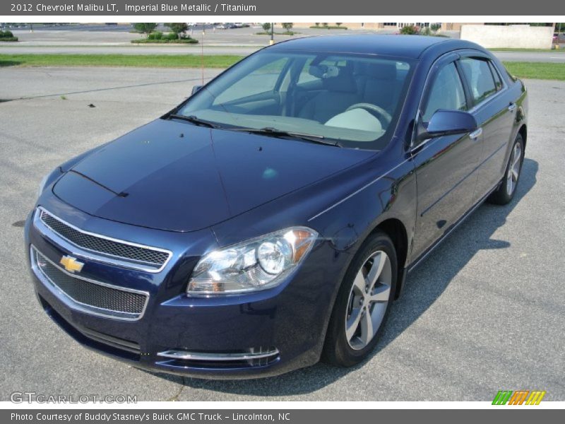 Imperial Blue Metallic / Titanium 2012 Chevrolet Malibu LT