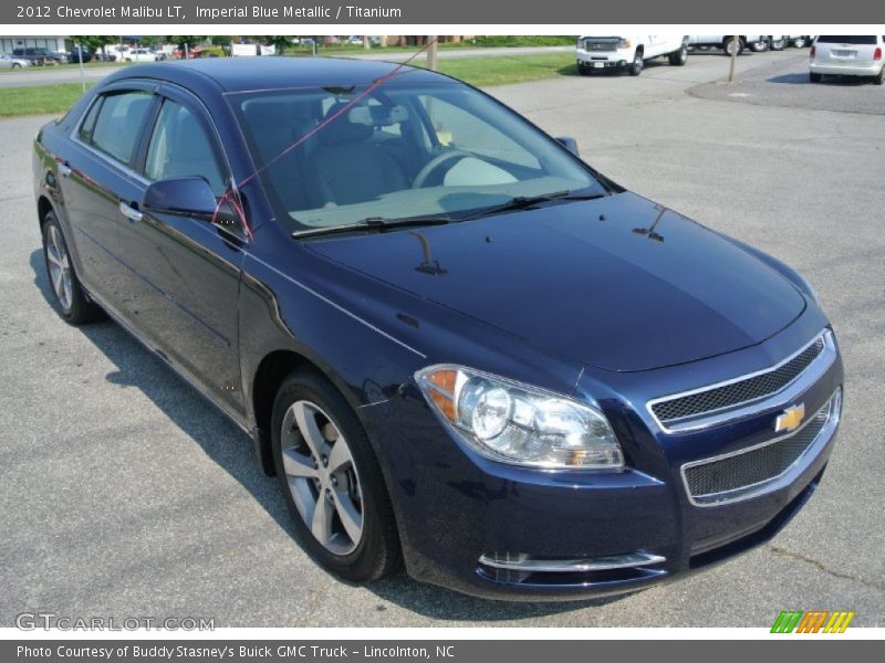 Imperial Blue Metallic / Titanium 2012 Chevrolet Malibu LT