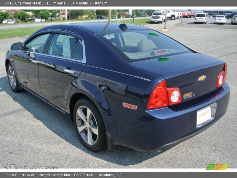 Imperial Blue Metallic / Titanium 2012 Chevrolet Malibu LT