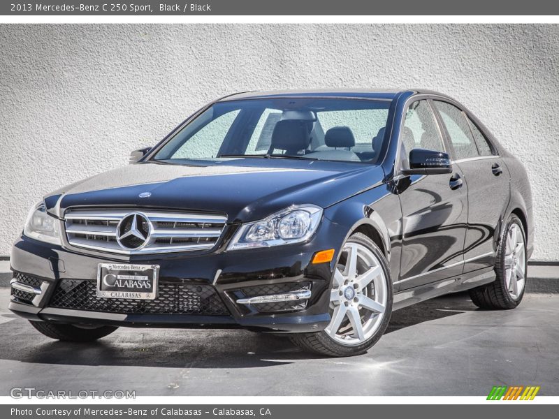 Black / Black 2013 Mercedes-Benz C 250 Sport