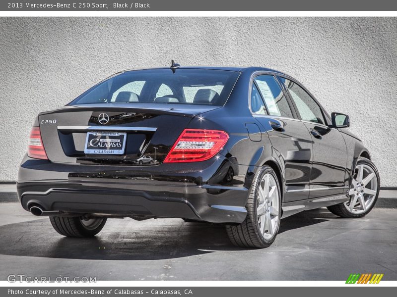 Black / Black 2013 Mercedes-Benz C 250 Sport