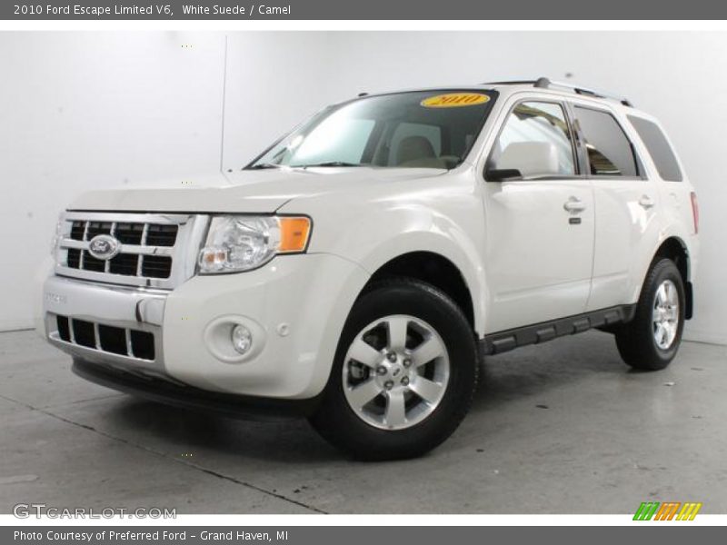 White Suede / Camel 2010 Ford Escape Limited V6