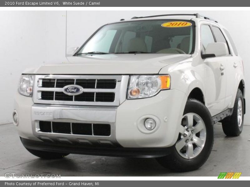 White Suede / Camel 2010 Ford Escape Limited V6