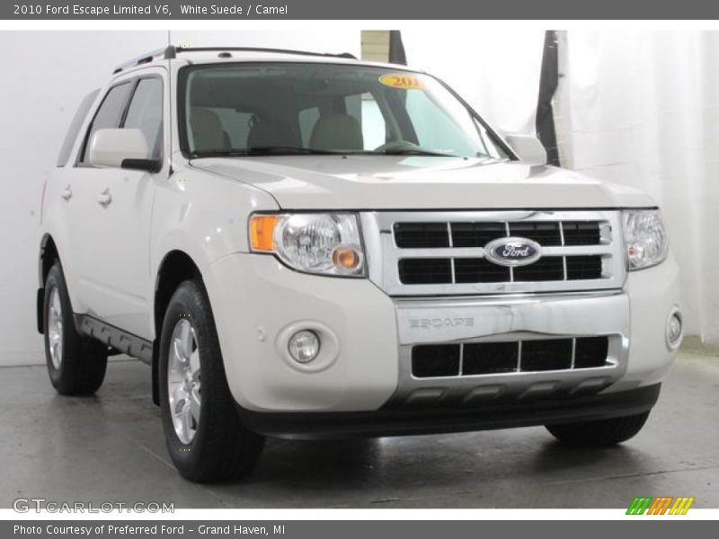 White Suede / Camel 2010 Ford Escape Limited V6