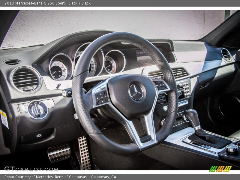 Black / Black 2013 Mercedes-Benz C 250 Sport