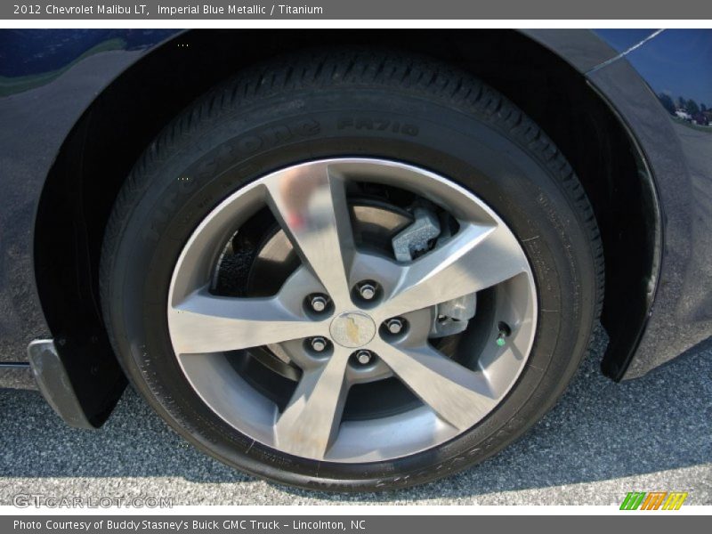 Imperial Blue Metallic / Titanium 2012 Chevrolet Malibu LT