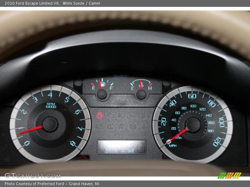White Suede / Camel 2010 Ford Escape Limited V6