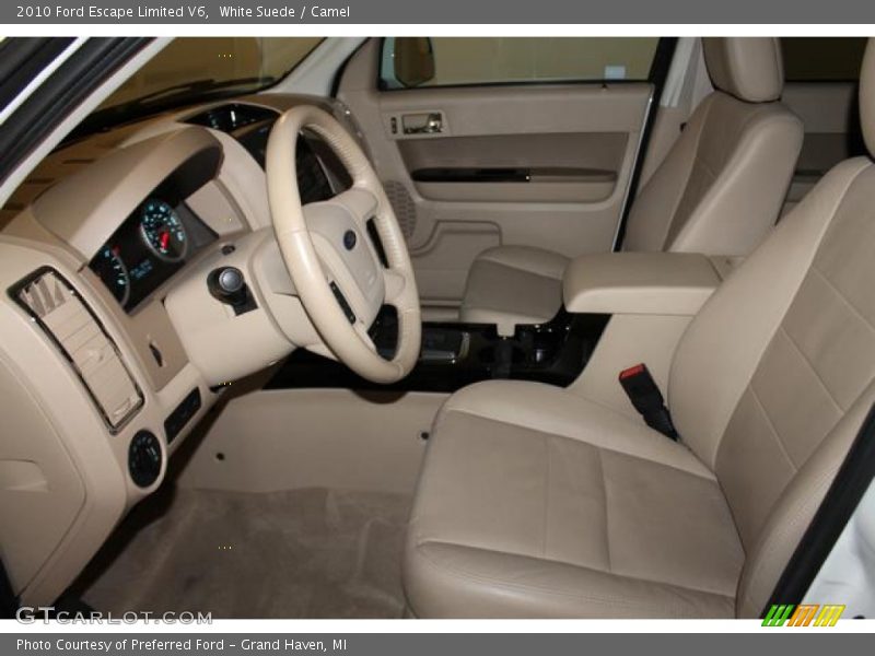 White Suede / Camel 2010 Ford Escape Limited V6