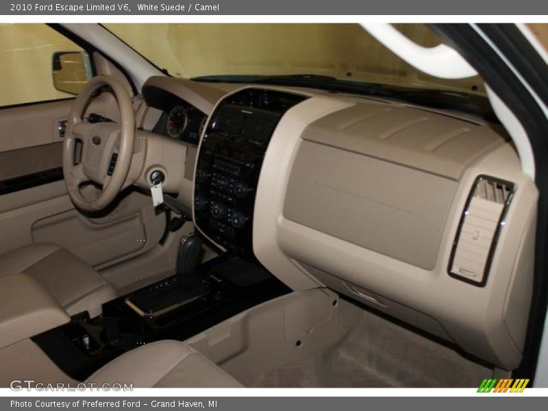 White Suede / Camel 2010 Ford Escape Limited V6