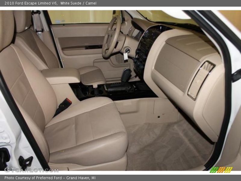 White Suede / Camel 2010 Ford Escape Limited V6