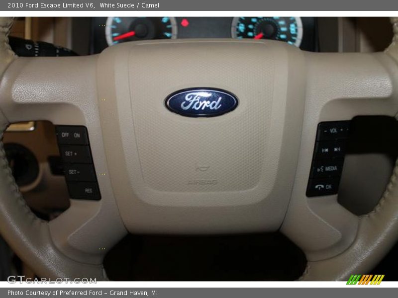 White Suede / Camel 2010 Ford Escape Limited V6