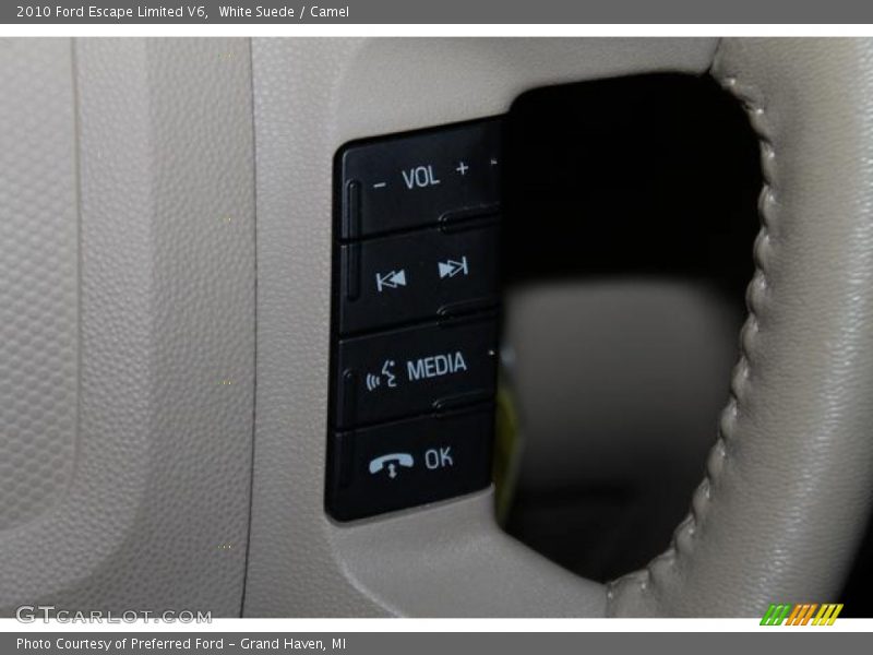 White Suede / Camel 2010 Ford Escape Limited V6