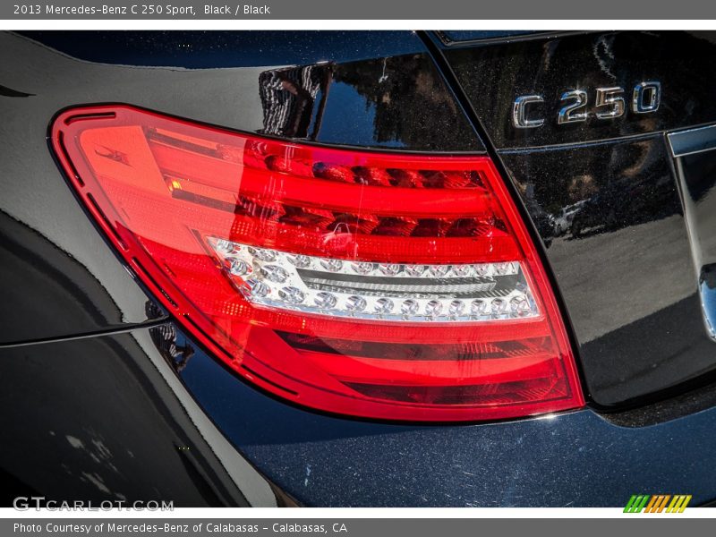 Black / Black 2013 Mercedes-Benz C 250 Sport