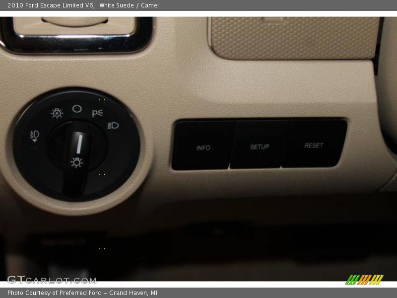 White Suede / Camel 2010 Ford Escape Limited V6
