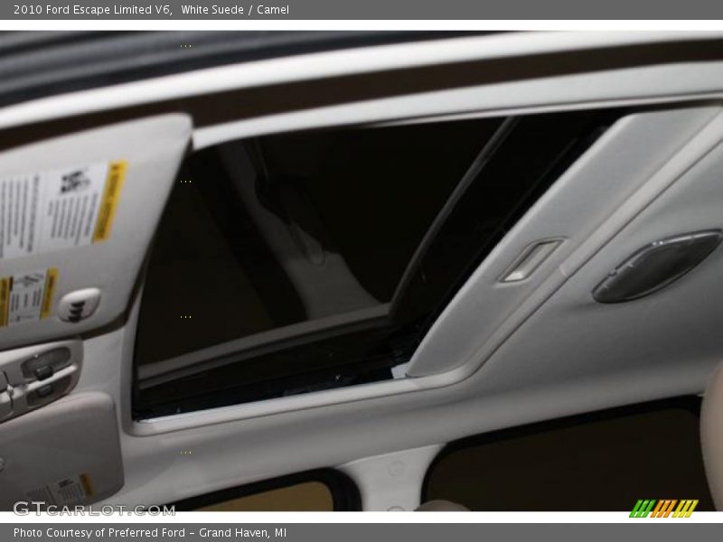 White Suede / Camel 2010 Ford Escape Limited V6