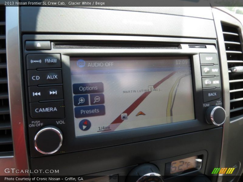 Glacier White / Beige 2013 Nissan Frontier SL Crew Cab