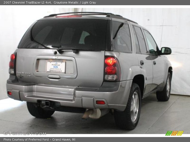 Graystone Metallic / Light Gray 2007 Chevrolet TrailBlazer LS 4x4