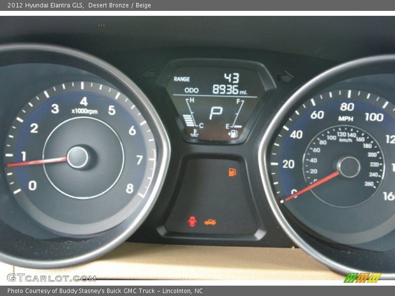 Desert Bronze / Beige 2012 Hyundai Elantra GLS