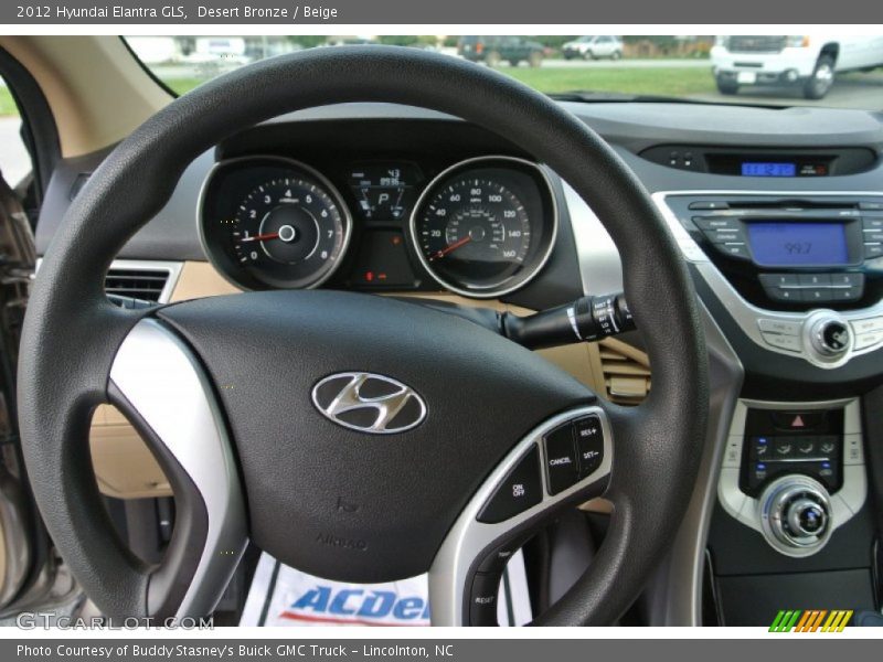 Desert Bronze / Beige 2012 Hyundai Elantra GLS
