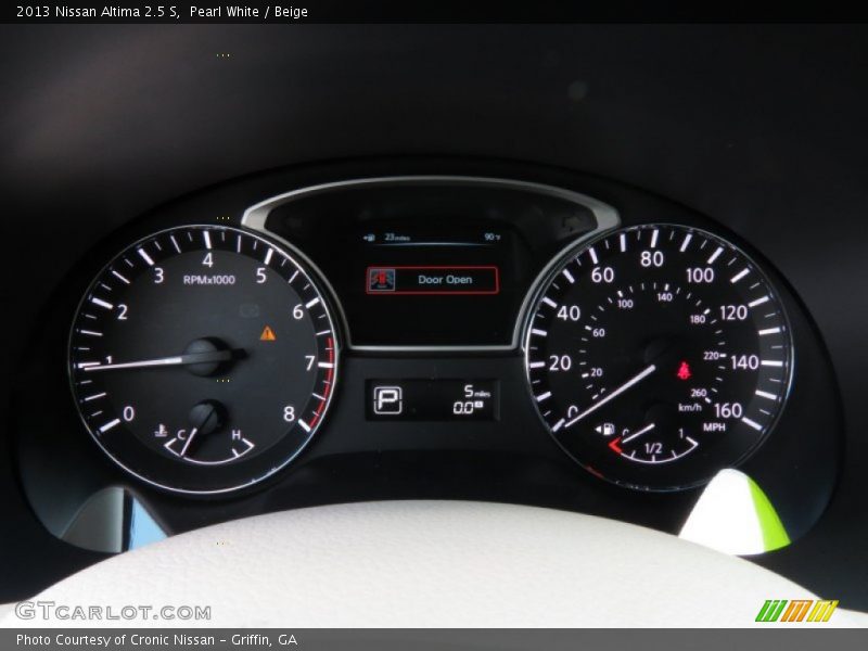Pearl White / Beige 2013 Nissan Altima 2.5 S
