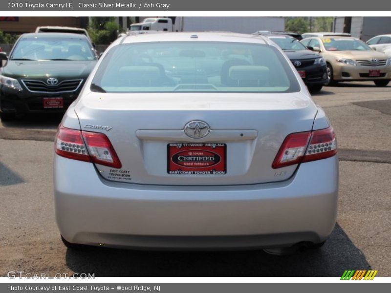 Classic Silver Metallic / Ash Gray 2010 Toyota Camry LE