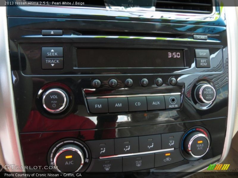 Pearl White / Beige 2013 Nissan Altima 2.5 S