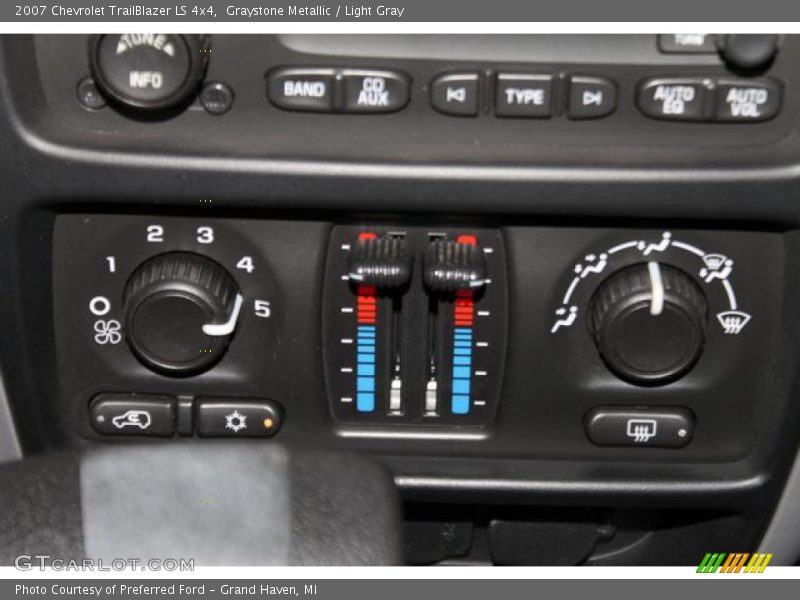 Graystone Metallic / Light Gray 2007 Chevrolet TrailBlazer LS 4x4
