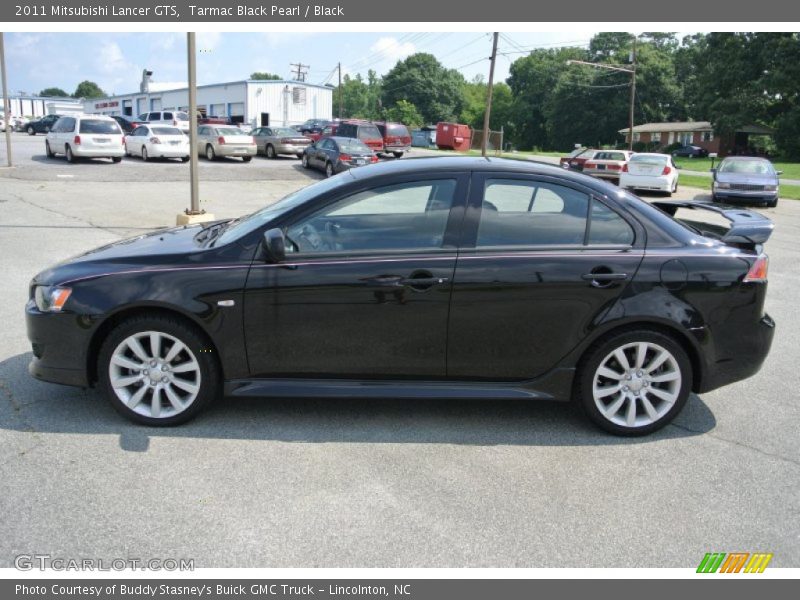 Tarmac Black Pearl / Black 2011 Mitsubishi Lancer GTS