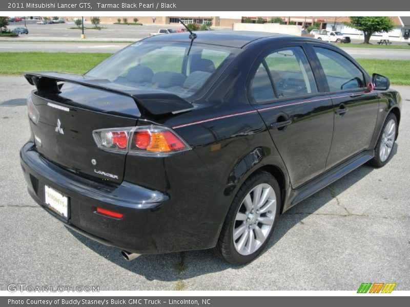 Tarmac Black Pearl / Black 2011 Mitsubishi Lancer GTS