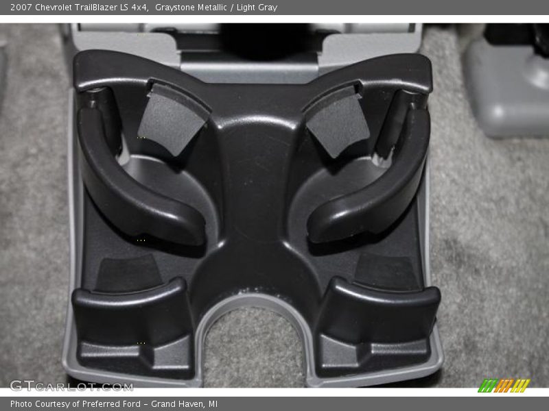 Graystone Metallic / Light Gray 2007 Chevrolet TrailBlazer LS 4x4